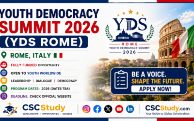 Youth Democracy Summit 2026 in Italy (YDS Rome)