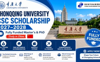 Chongqing University CSC Scholarship 2027–2028 | Fully Funded Master’s & PhD