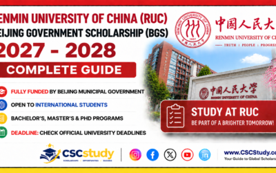 Renmin University of China (RUC) Beijing Government Scholarship (BGS) 2027–2028